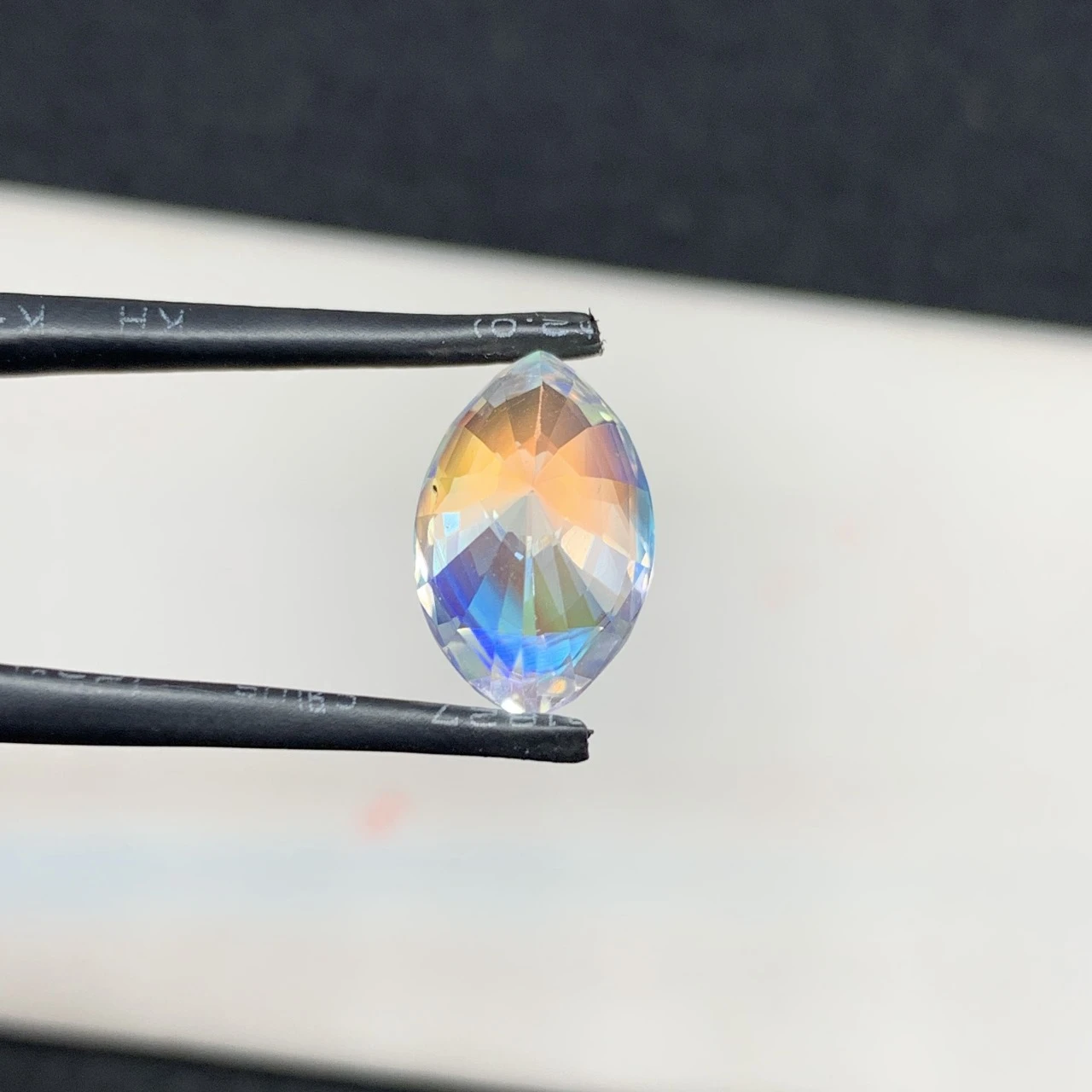4.70ct Natural Rainbow Moonstone Marquise Shape Loose Gemstone — view 3